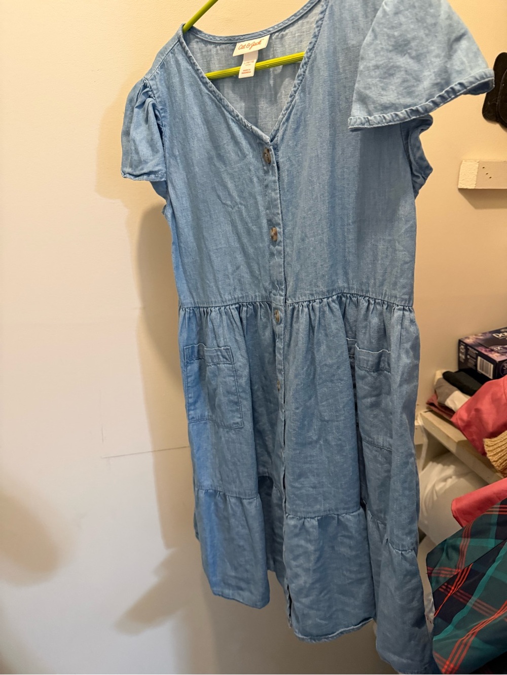 Jean dress flowy 10/12
